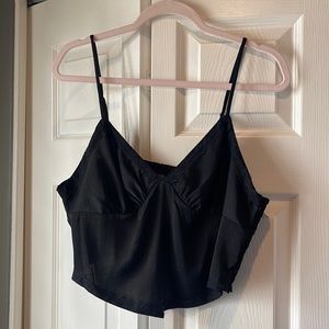 wild fable crop top black